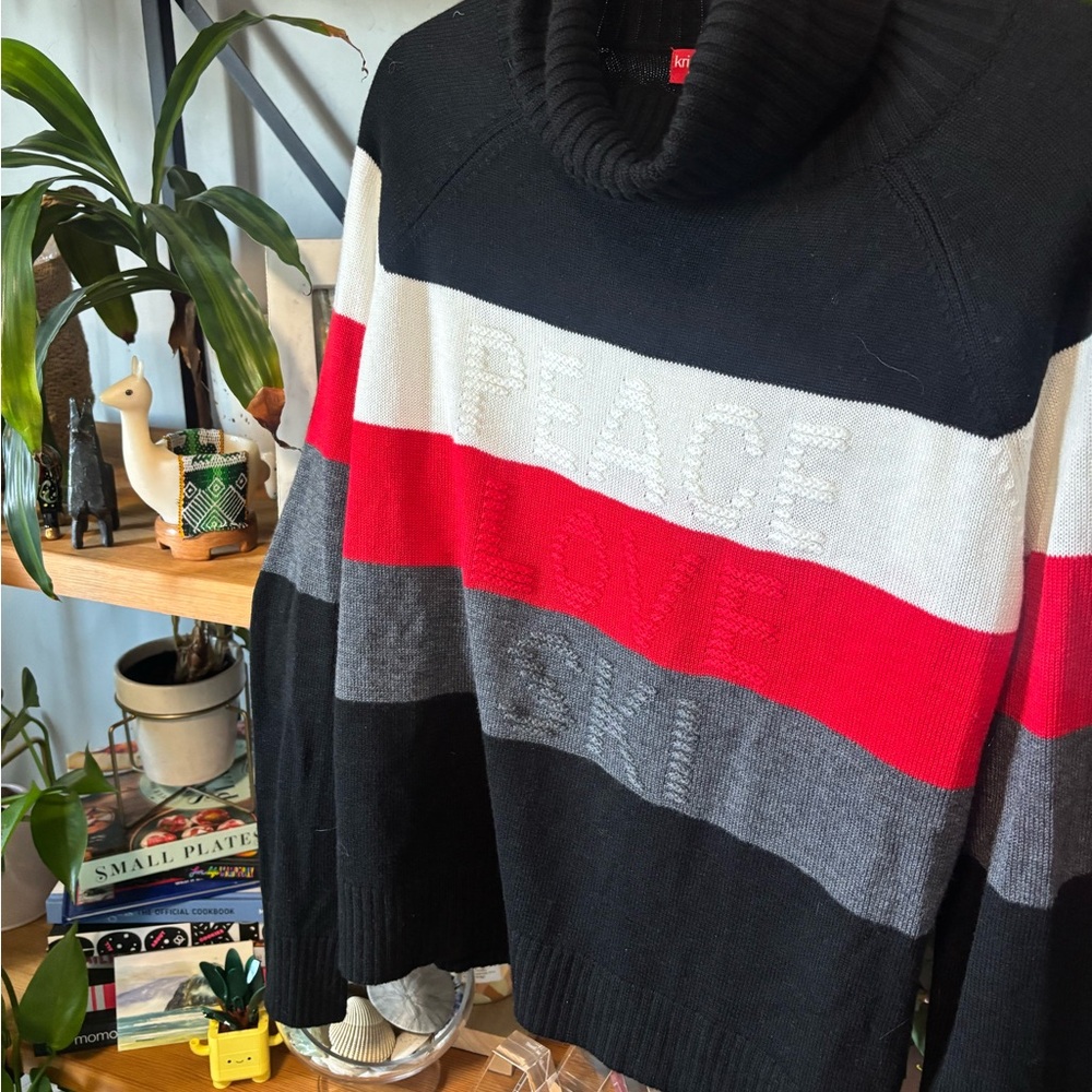 Krimson Klover Joni Striped Turtleneck Sweater | Medium - Picture 7 of 8